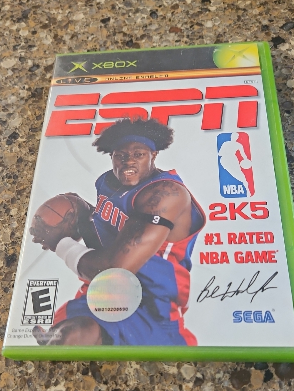 SEGA ESPN NBA 2K5 Xbox Game - Blue/Red Cover